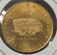 rare 1965 Coaldale 6 Mile run centennial token