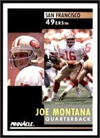 Joe Montana 1991 Pinnacle Score Football Card #66