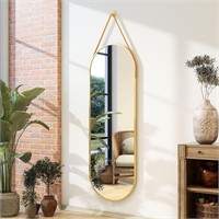 16x48 Gold Arched Full Mirror - Alum Frame