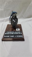 Inert complaint department grenade