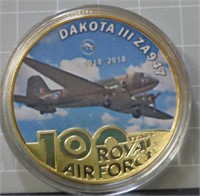 Dakota III ZA947 Royal Air Force challenge coin