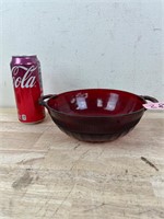 Ruby colored bowl