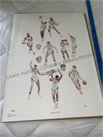 Steve Ford Wildcats 79–80 print number 34 of