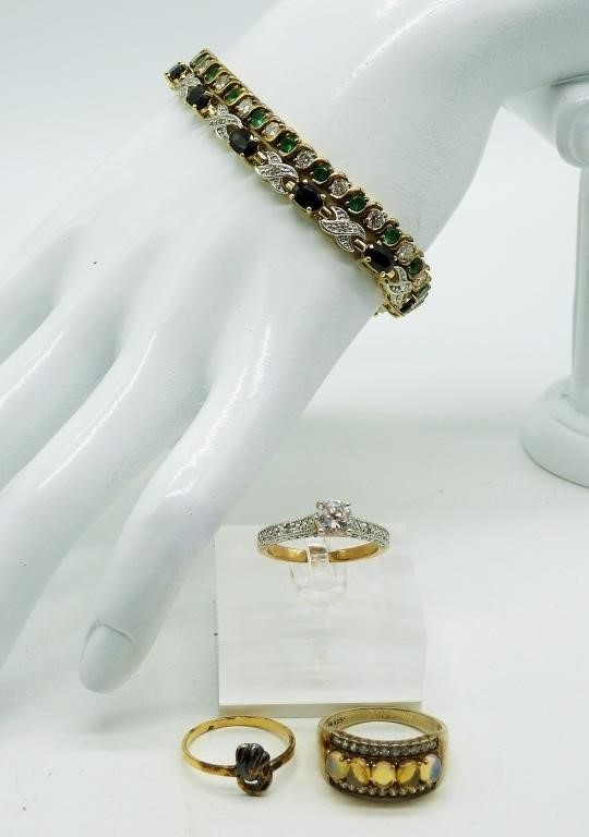 925 Gemstone Bracelets & Rings