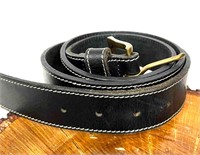 Men's Bosca Black Genuine Leather Belt Size 38/95