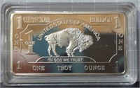 One Troy ounce German silver bar See desc