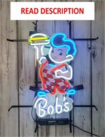 $139  Bob's Big Boy Burger Neon Sign 24x20in