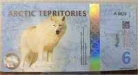 Arctic territory $6 bank note