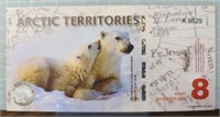 Arctic territories $8 bank note