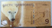 Arctic territories $9 bank note