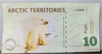 Arctic territories $10 bank note