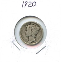 1920 Mercury U.S. Silver Dime