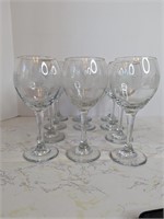 Frosted trees wine glasses