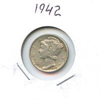 1942 Mercury U.S. Silver Dime