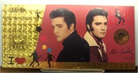 24K gold-plated bank note Elvis Presley