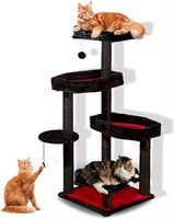 $120  Gothic Cat Tree - 43.3 Black Coffin Bed