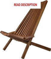 $130  Melino Acacia Wood Chair - Espresso A