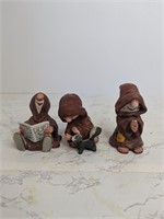Blind Friar Monk Porcelain figures