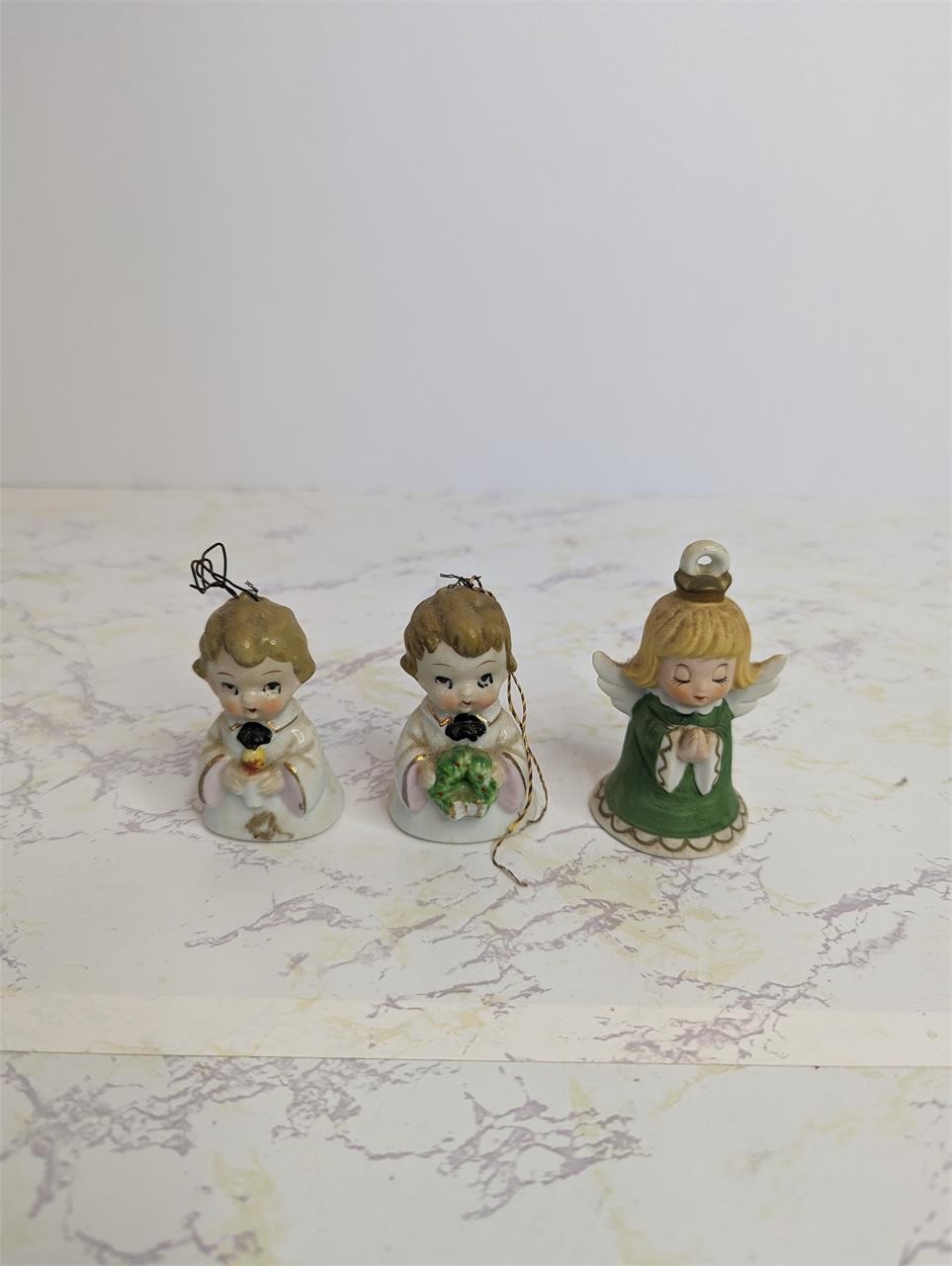 Vintage angel bells ornaments