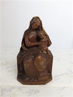 Hand Carved Mary figure