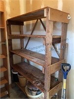 Homemade wooden shelf approximate measurements 50
