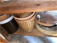 Assortment of plant pots and more