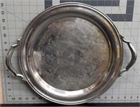 Antique silver plated platter 18x14.5