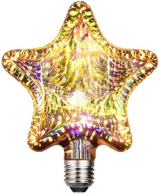 3D Firework Bulb Starry Light Bulb