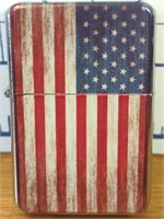 Zippo style lighter American flag