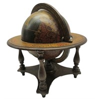 Vintage Desk Globe 10"T