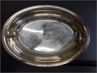 Antique silver plated serving dish 10.25x7.5x2