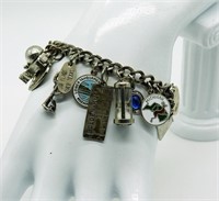 925 Charm Bracelet circa 1964-23 Charms