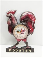 Battery Powered Plastic Rooster Clock 17"T