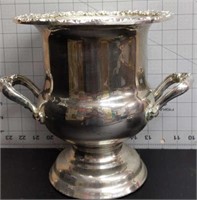 Antique Silver plated wine cooler 9x10x7