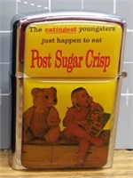 Post sugar crisp zippo style lighter