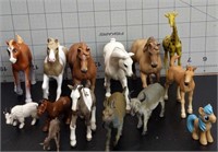 Lot of kids toy horses
