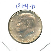 1964-D Kennedy Silver Half Dollar