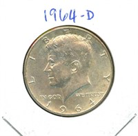 1964-D Kennedy Silver Half Dollar