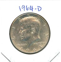 1964-D Kennedy Silver Half Dollar