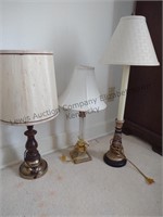 Three different size lamps