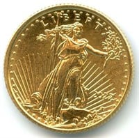 2022 U.S. $5 American Gold Eagle Coin - 1/10 oz