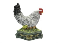 Cast Iron Rooster Door Stop 11.5"T