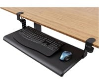 Large Clamp-On Keyboard Tray