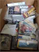 Two box lots of sewing items