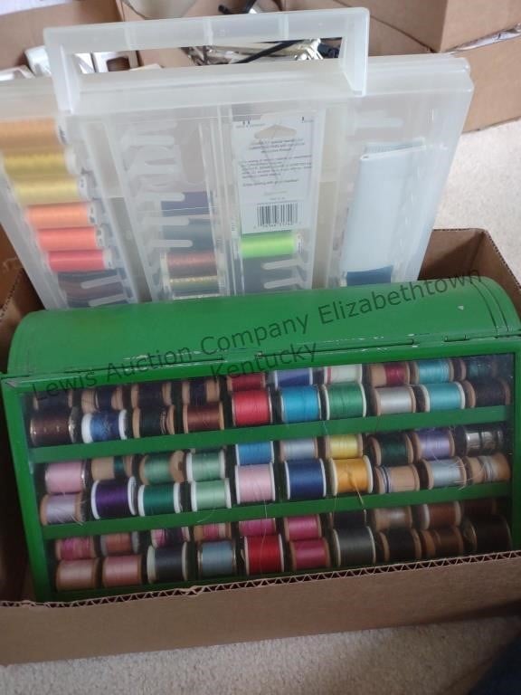 Box of thread in cases