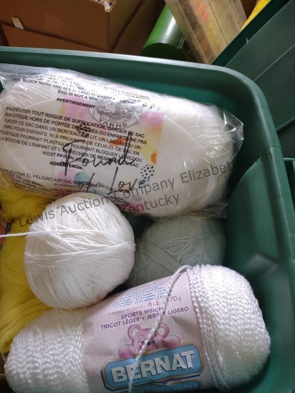 A tote of yarn