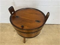 Wooden Wash Tub End Table
