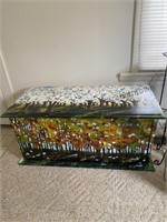 Hand-painted decorative hope chest 39 x 18 x 18“