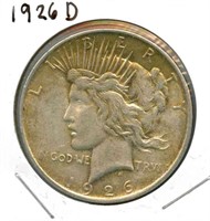 1926-D Peace Silver Dollar