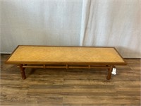 Qing Tielimu Style Rattan Top Daybed Bench